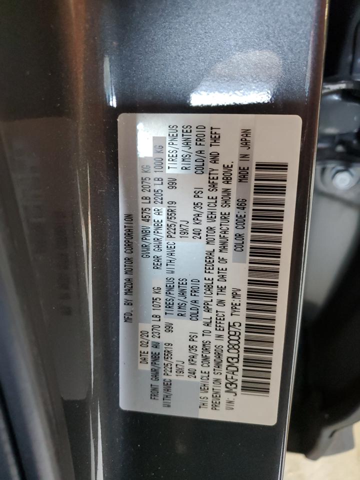 2020 Mazda Cx-5 Grand Touring VIN: JM3KFADM3L0800975 Lot: 62457155