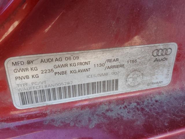 2010 AUDI A4 PREMIUM PLUS  