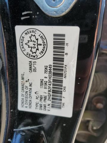 2015 HONDA CIVIC LX  