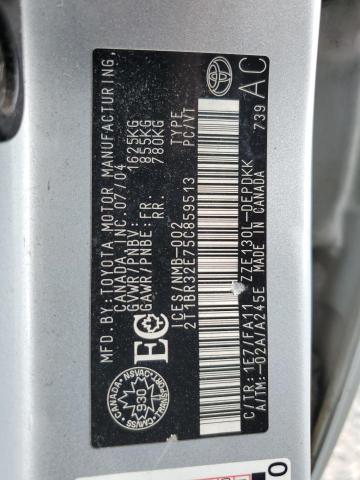 2005 TOYOTA COROLLA CE  