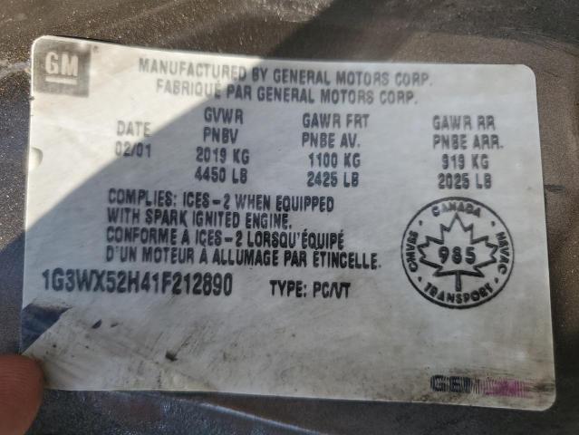 2001 OLDSMOBILE INTRIGUE GLS  