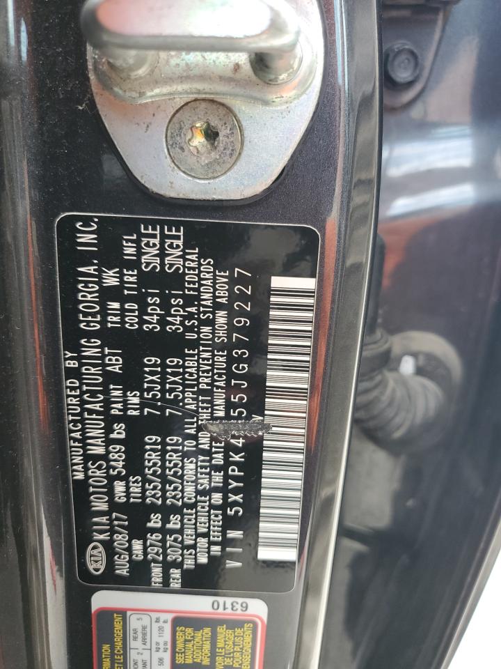 KIA SORENTO 2018 VIN 5XYPK4A55JG379227 фото 14