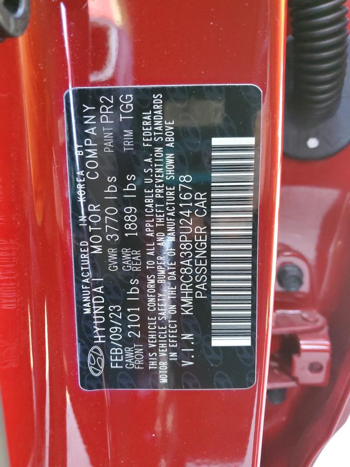 2023 Hyundai Venue Sel VIN: KMHRC8A38PU241678 Lot: 63026355
