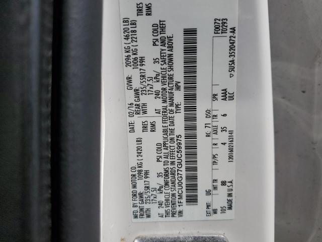 2016 FORD ESCAPE SE  