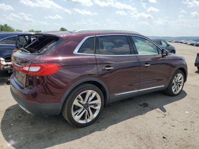  LINCOLN MKX 2017 Бургунди
