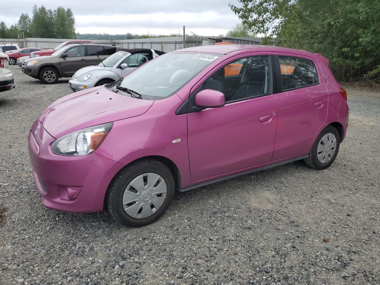 2015 Mitsubishi Mirage De zu verkaufen in Arlington, WA - Side