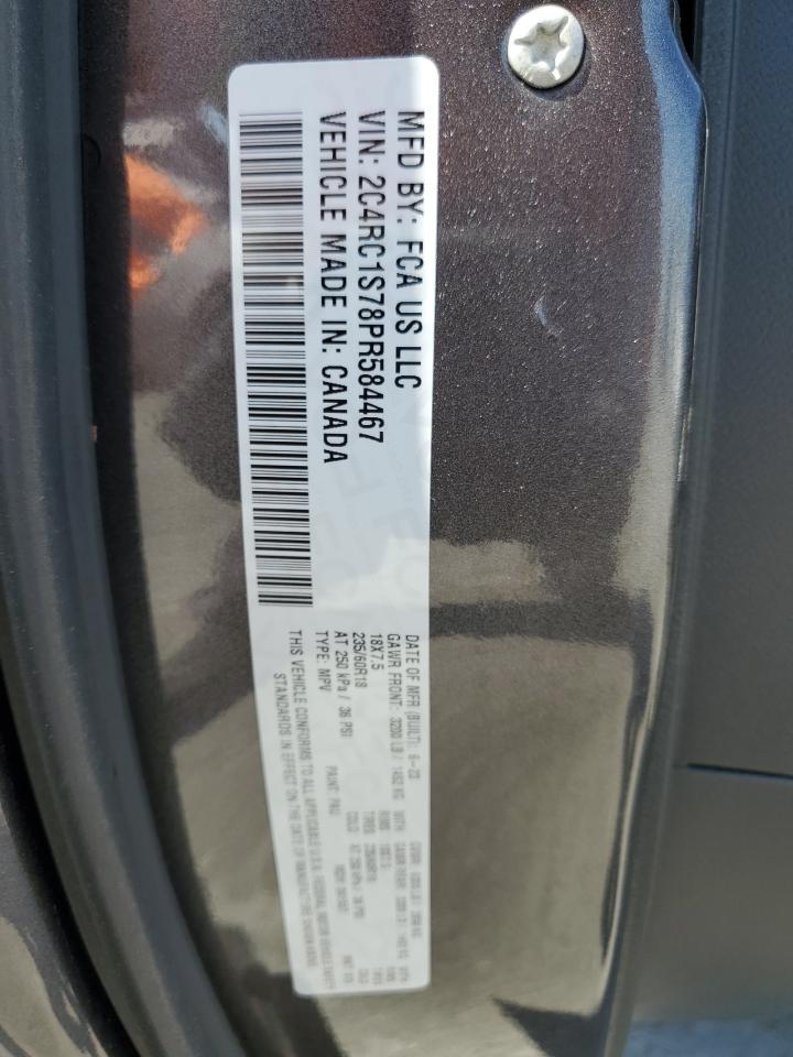 2023 Chrysler Pacifica Hybrid Limited VIN: 2C4RC1S78PR584467 Lot: 60877505