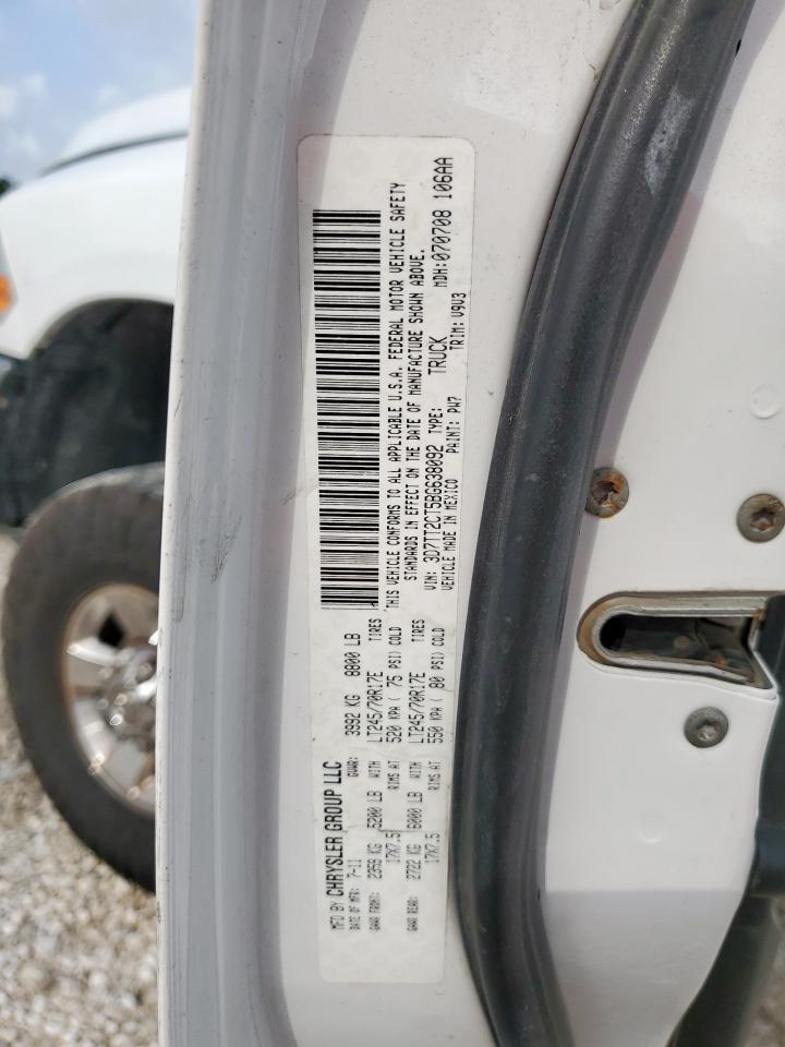 2011 Dodge Ram 2500 VIN: 3D7TT2CT5BG638092 Lot: 60676725