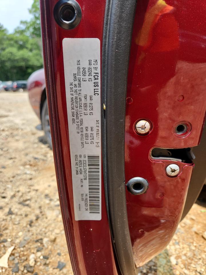DODGE CHALLENGER 2019 VIN 2C3CDZJG7KH715796 фото 12