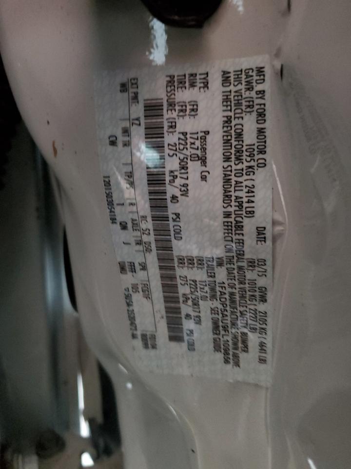 2015 Ford C-Max Se VIN: 1FADP5AU9FL109856 Lot: 61150705