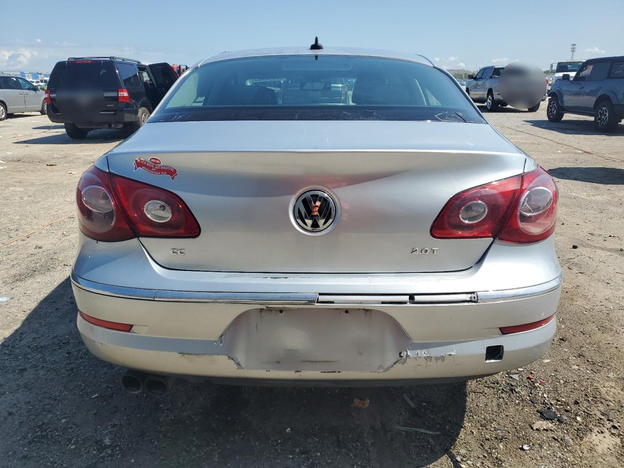 2012 Volkswagen Cc Sport VIN: WVWMN7AN8CE550575 Lot: 60843435
