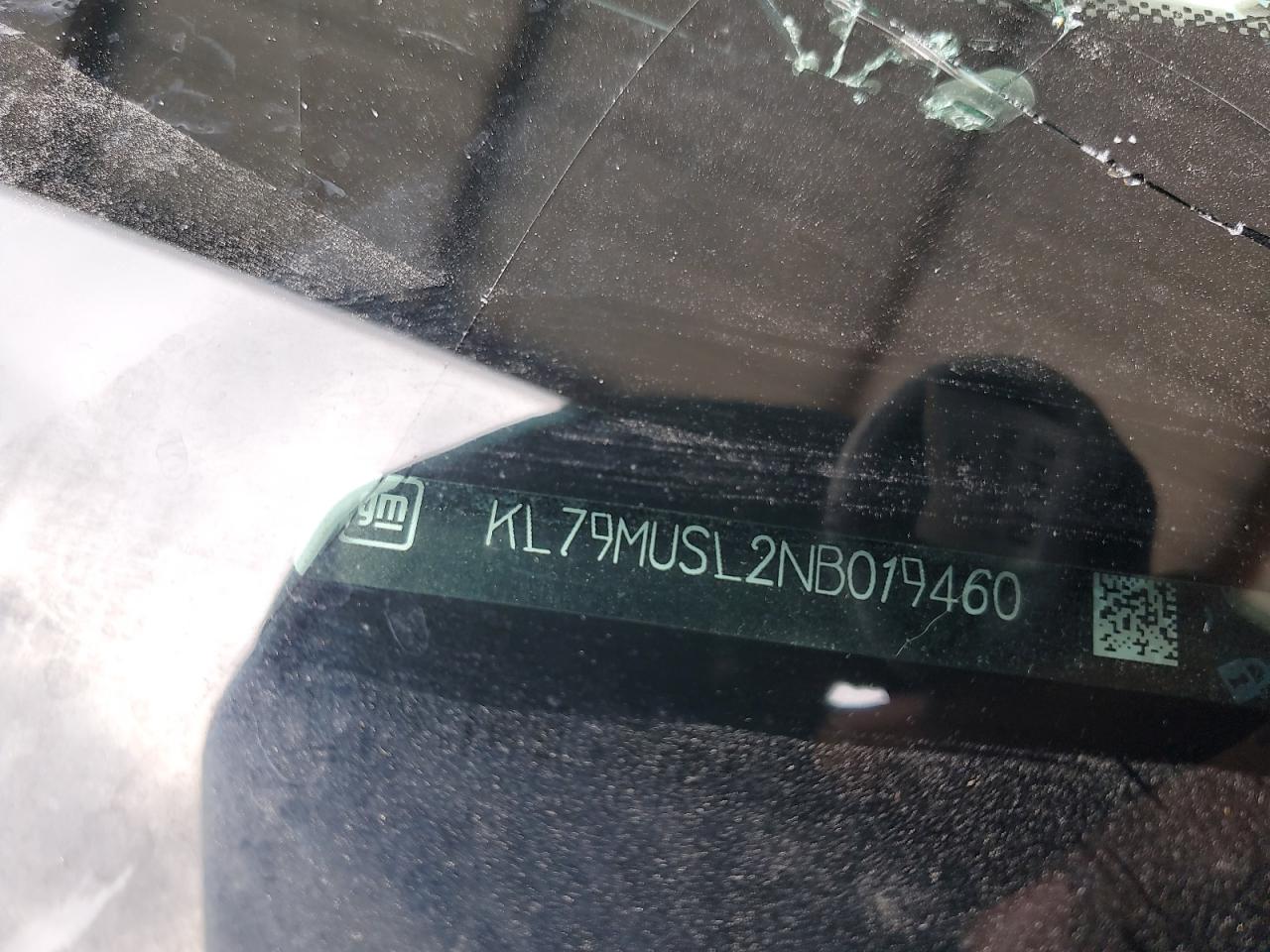 2022 Chevrolet Trailblazer Rs VIN: KL79MUSL2NB019460 Lot: 59671435