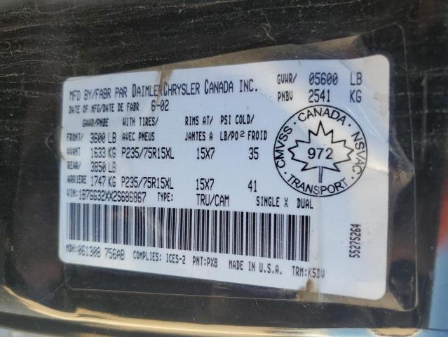 2002 DODGE DAKOTA SPORT  