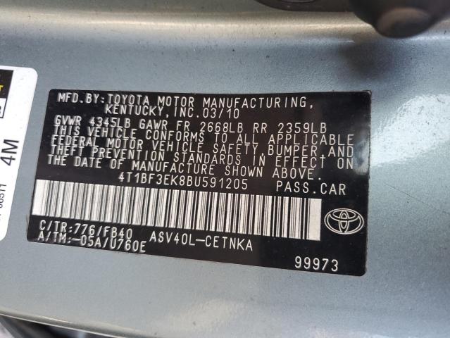 2011 TOYOTA CAMRY BASE  