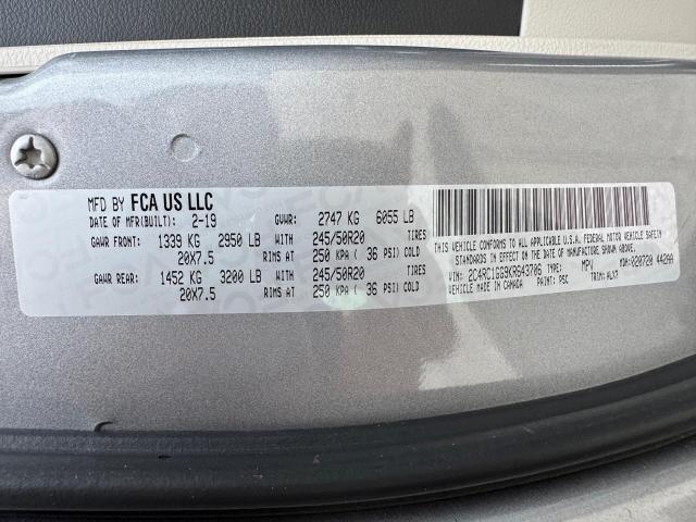 2019 CHRYSLER PACIFICA LIMITED  