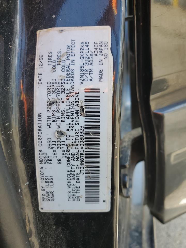 1997 Toyota 4Runner Limited VIN: JT3HN87R1V0080329 Lot: 62608505