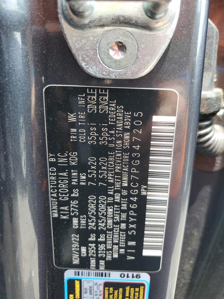 2023 Kia Telluride S VIN: 5XYP64GC7PG347205 Lot: 60654025