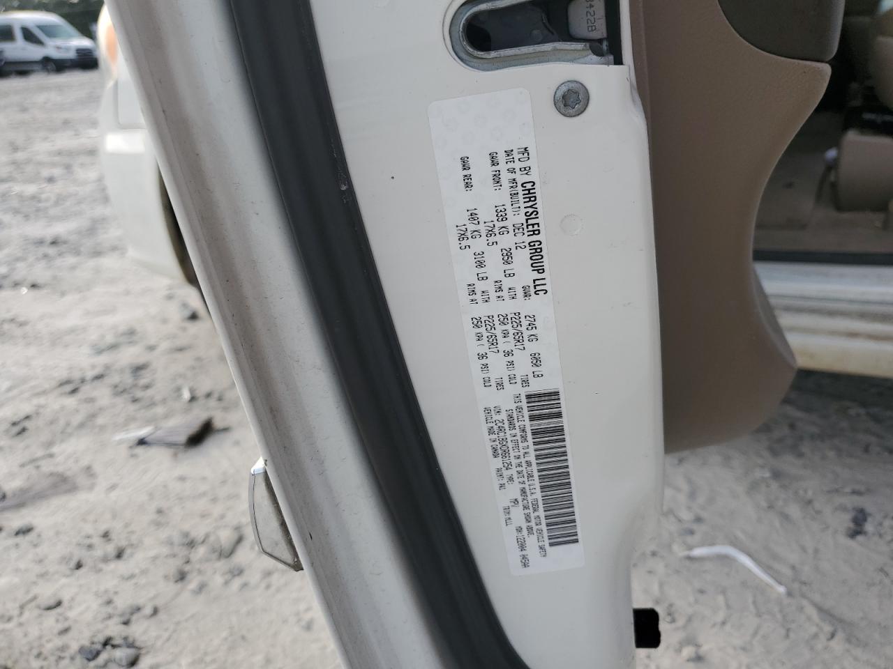 2013 Chrysler Town & Country Touring VIN: 2C4RC1BGXDR661254 Lot: 62681955