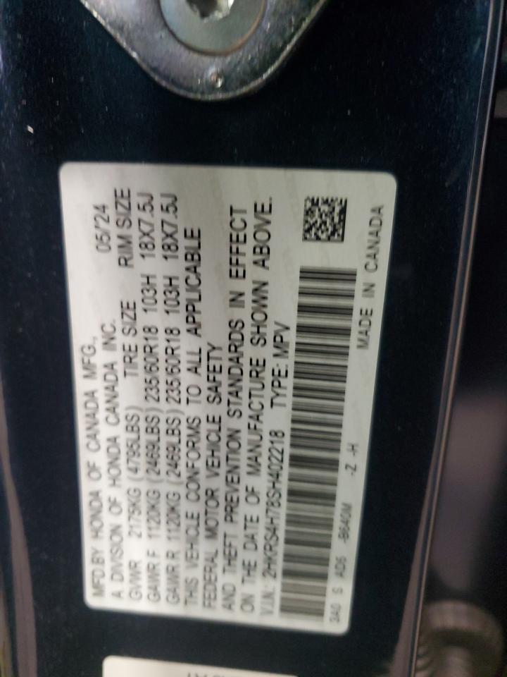 2025 Honda Cr-V Exl VIN: 2HKRS4H78SH402218 Lot: 60365475