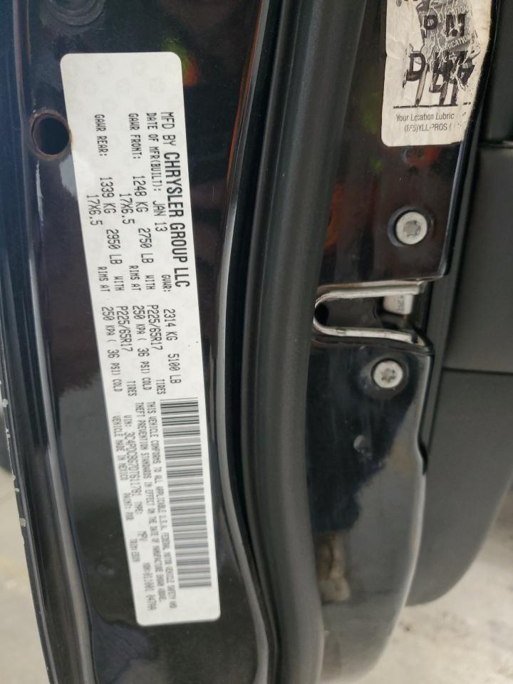 2013 Dodge Journey Sxt VIN: 3C4PDCBG7DT611781 Lot: 71792965