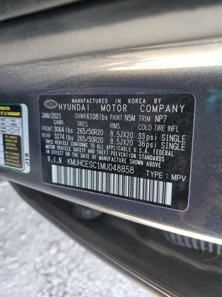 2021 Genesis Gv80 Base VIN: KMUHCESC1MU048858 Lot: 61790505