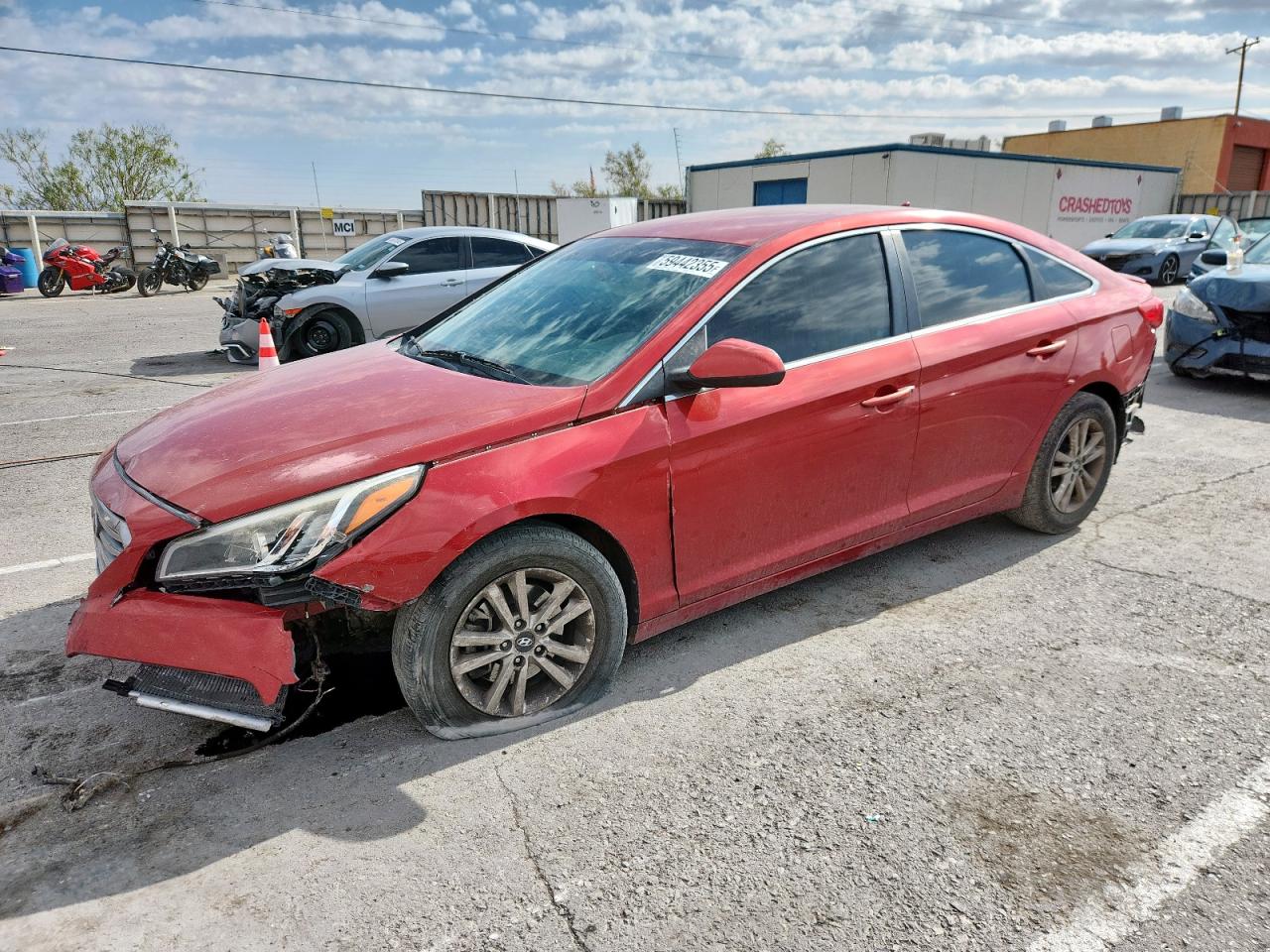 2017 Hyundai Sonata Se zu verkaufen in Anthony, TX - Front End