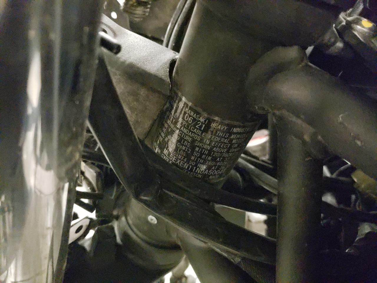 ml5exen11nda50046 ML5EXEN11NDA50046 2022 Kawasaki Ex650 N