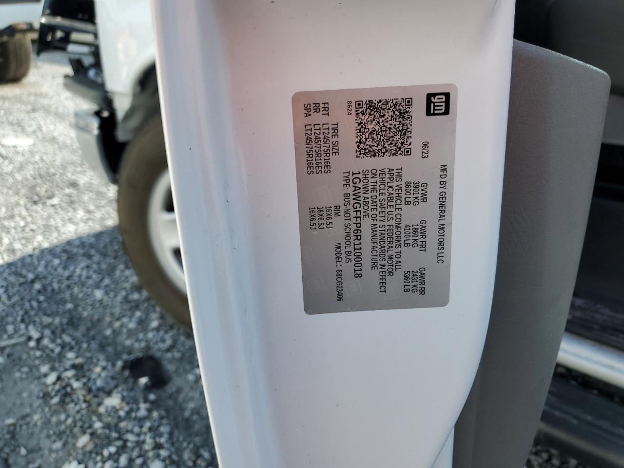 2024 Chevrolet Express G2500 Lt VIN: 1GAWGFFP6R1100018 Lot: 60414435