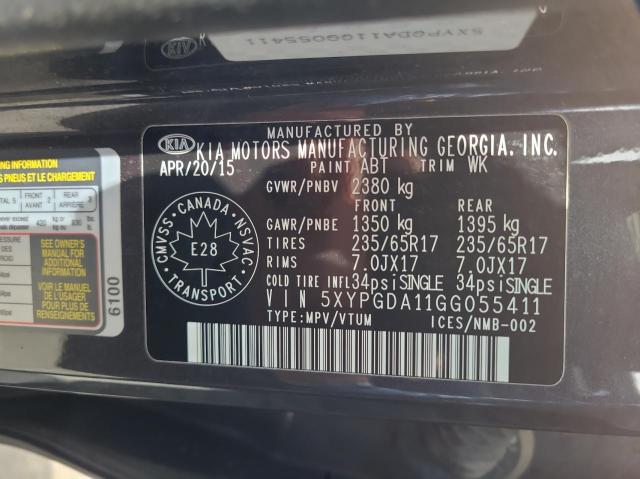 2016 KIA SORENTO LX  