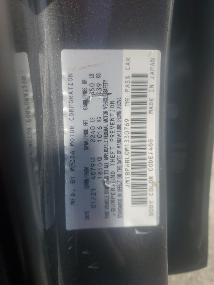 2021 Mazda 3 Select VIN: JM1BPABL0M1330769 Lot: 61228365