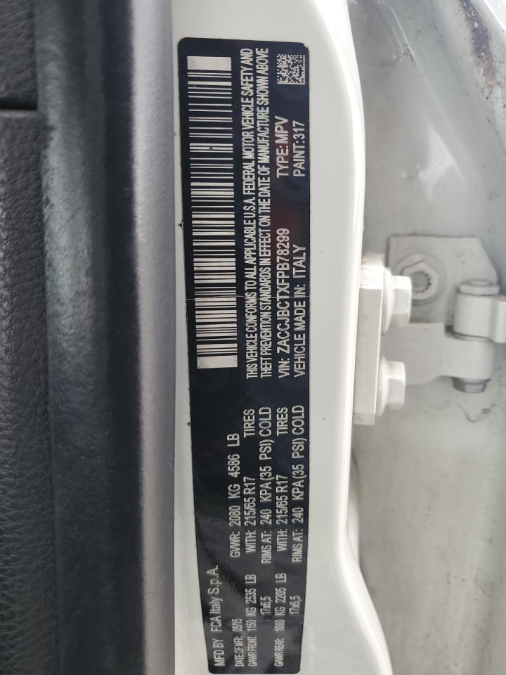 2015 Jeep Renegade Trailhawk VIN: ZACCJBCTXFPB78299 Lot: 90665735