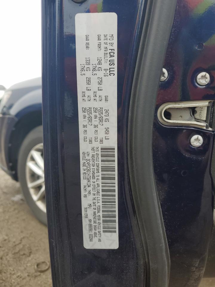 2017 Dodge Journey Sxt VIN: 3C4PDCBG1HT504134 Lot: 60792985