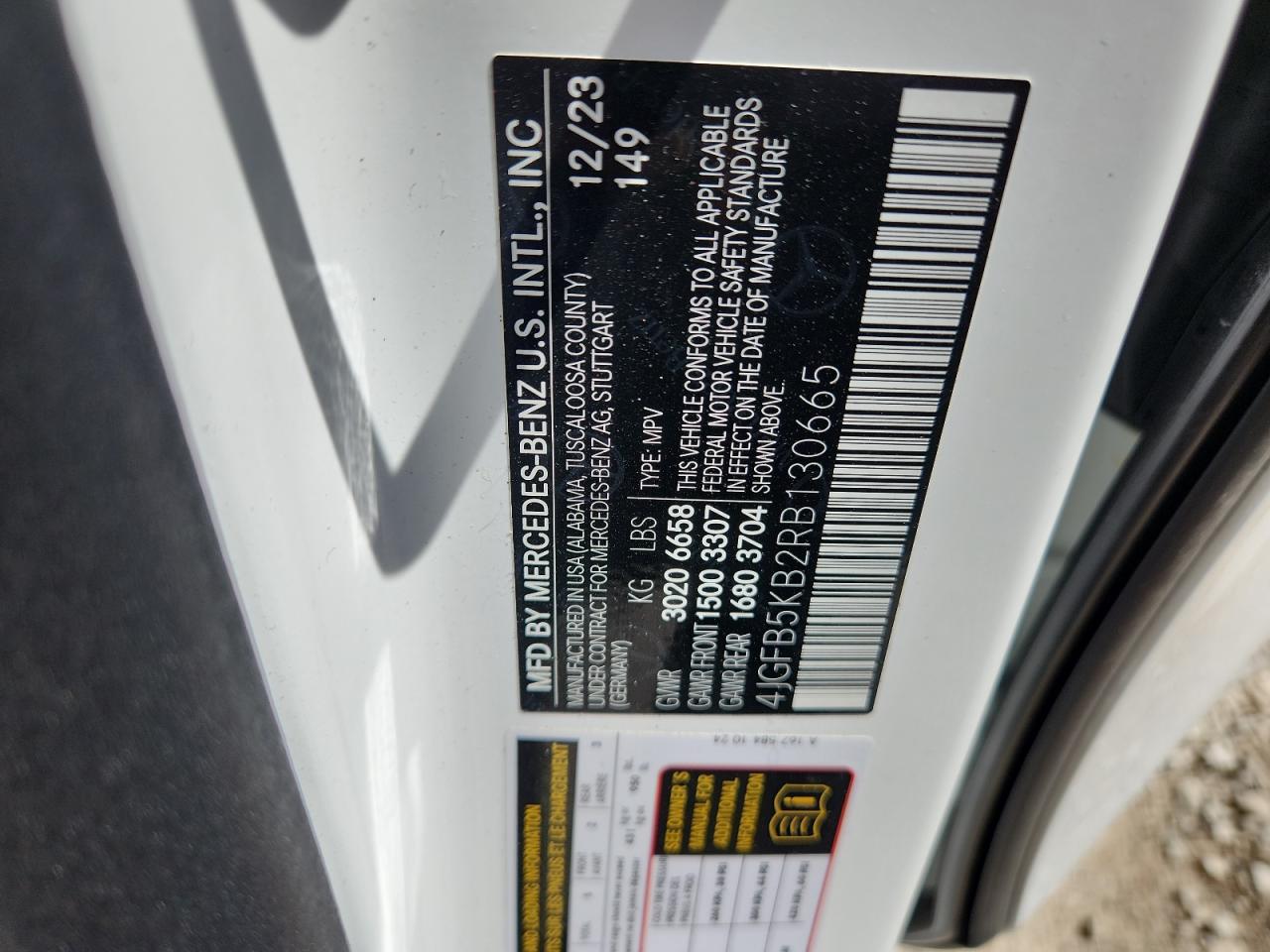 2024 Mercedes-Benz Gle 450 4Matic VIN: 4JGFB5KB2RB130665 Lot: 60561395