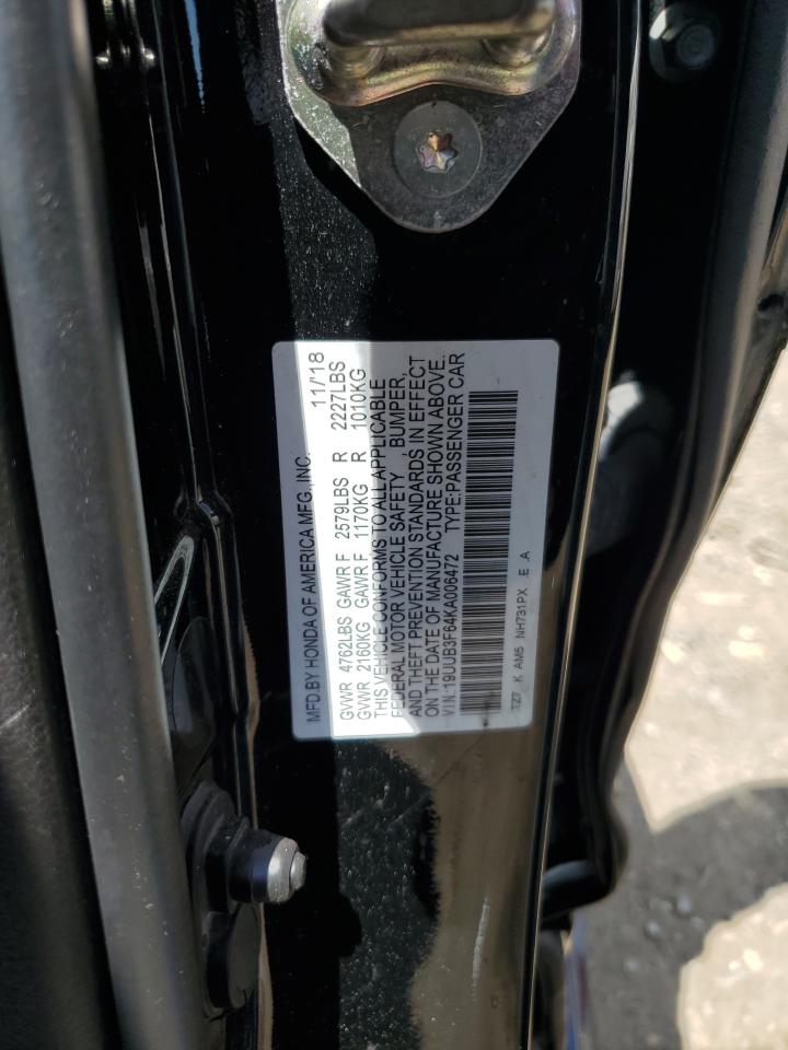 2019 Acura Tlx Technology VIN: 19UUB3F64KA006472 Lot: 53916265