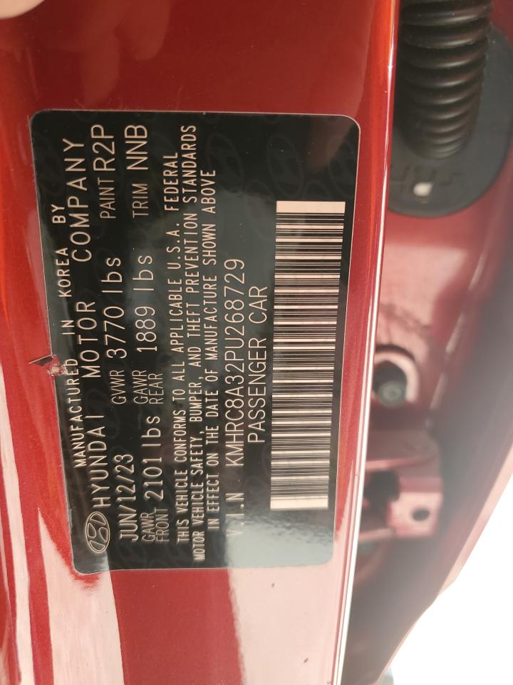 2023 Hyundai Venue Sel VIN: KMHRC8A32PU268729 Lot: 61653595