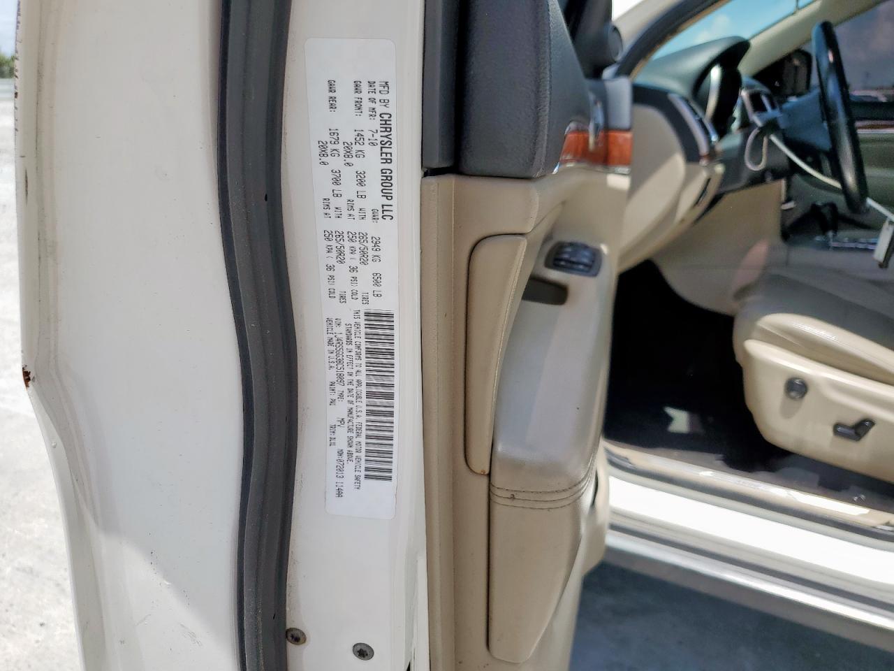JEEP GRAND CHER 2011 VIN 1J4RS5GG3BC518097 фото 13