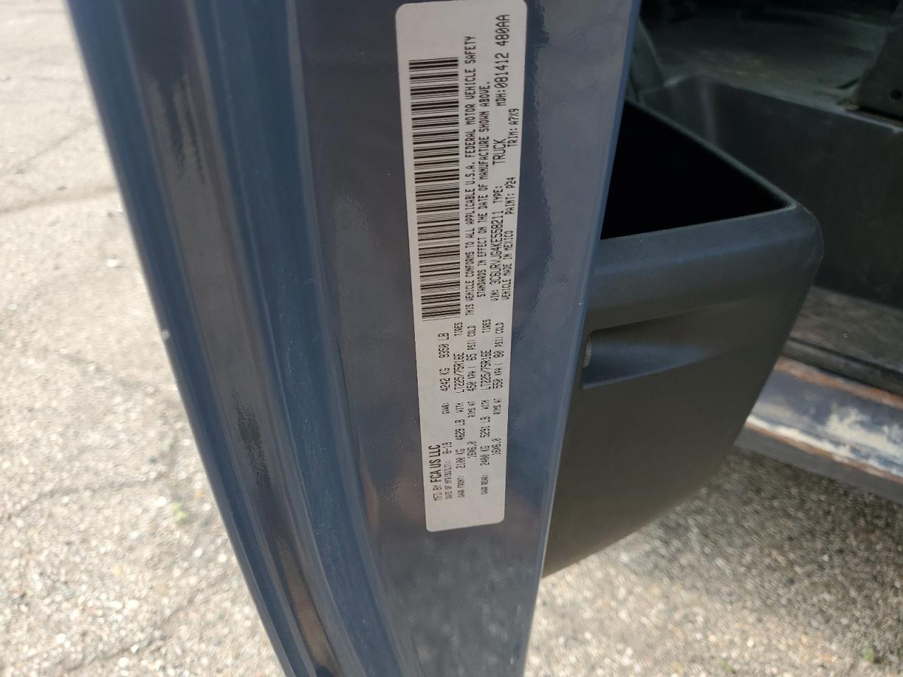 2019 Ram Promaster 3500 3500 High VIN: 3C6URVJG4KE558211 Lot: 61224965