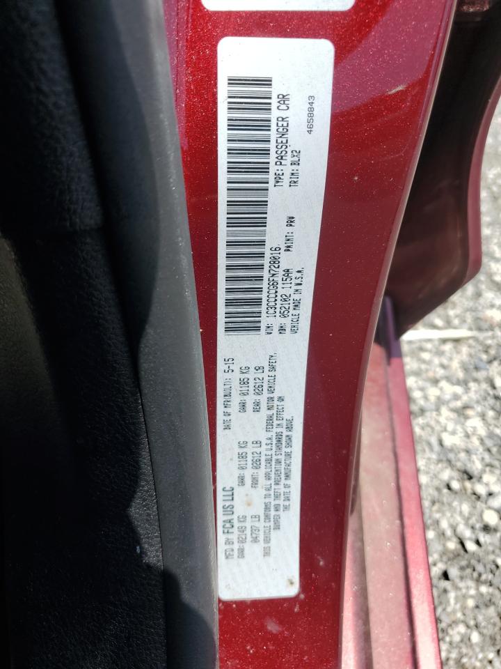 CHRYSLER 200 2015 VIN 1C3CCCCG6FN728016 zdjęcie 12