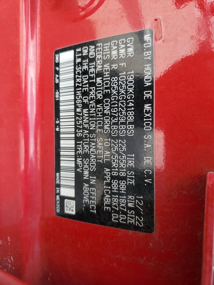 2023 Honda Hr-V Sport VIN: 3CZRZ1H56PM725736 Lot: 62841915