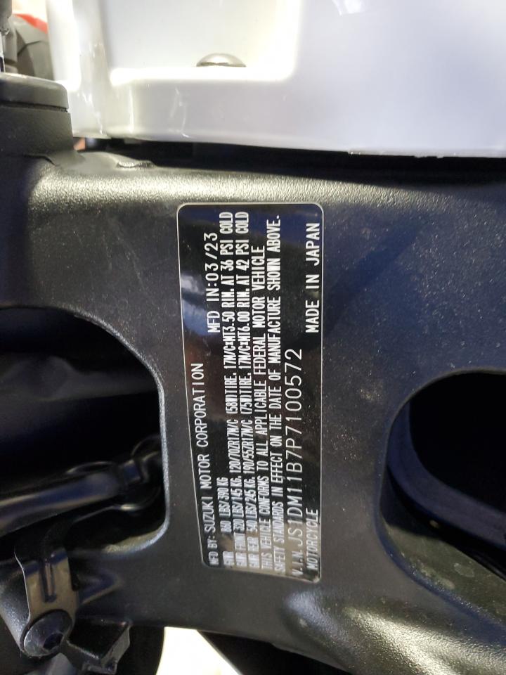 2023 Suzuki Gsx-R1000 VIN: JS1DM11B7P7100572 Lot: 61909615