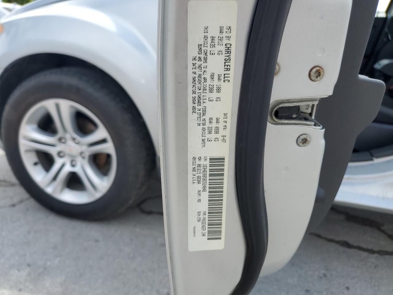 2008 Dodge Caliber VIN: 1B3HB28B58D524846 Lot: 61418145