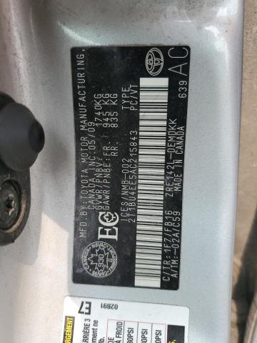 2010 TOYOTA COROLLA BASE  