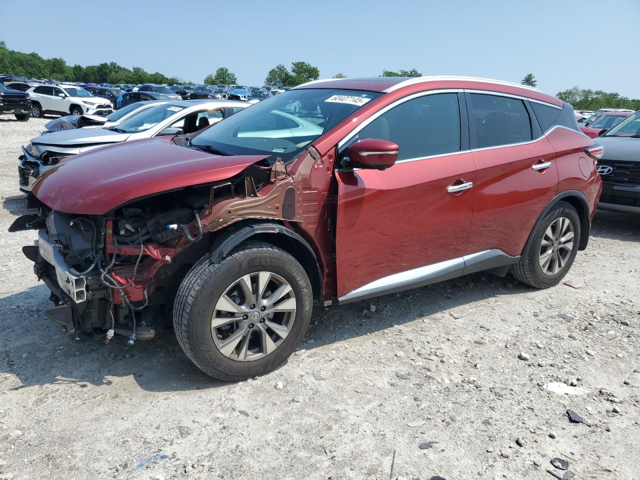 2015 Nissan Murano S na sprzedaż w West Warren, MA - Front End