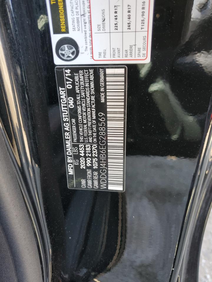 2014 Mercedes-Benz C 250 VIN: WDDGJ4HB6EG288569 Lot: 62549365