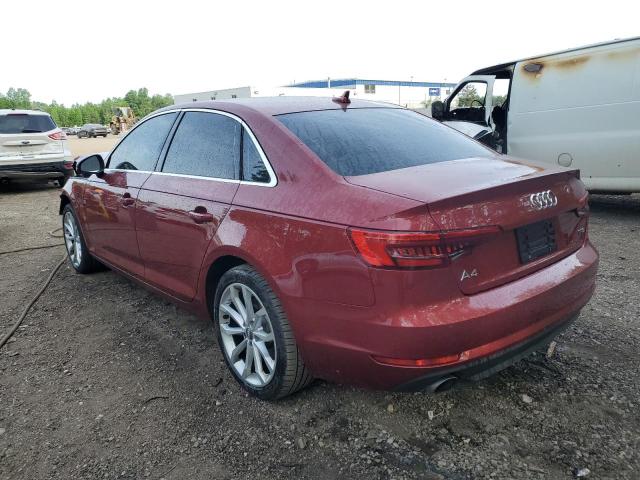  AUDI A4 2017 Red