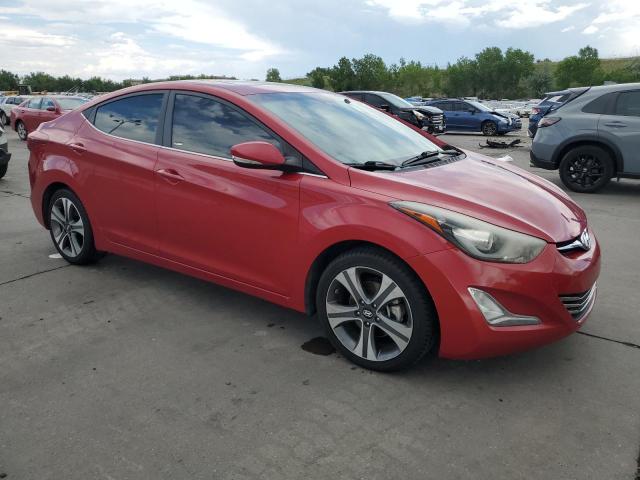  HYUNDAI ELANTRA 2014 Czerwony