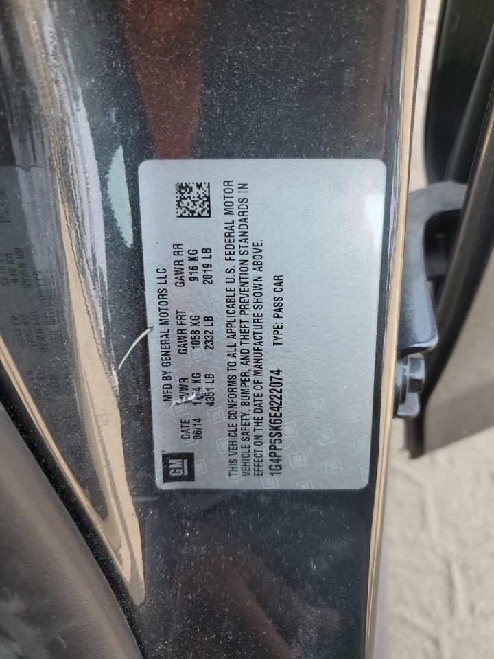 2014 Buick Verano VIN: 1G4PP5SK6E4222074 Lot: 60047795