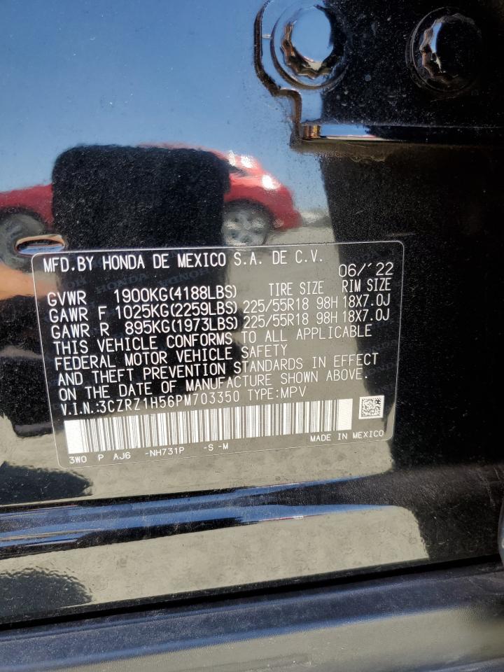 2023 Honda Hr-V Sport VIN: 3CZRZ1H56PM703350 Lot: 59535685