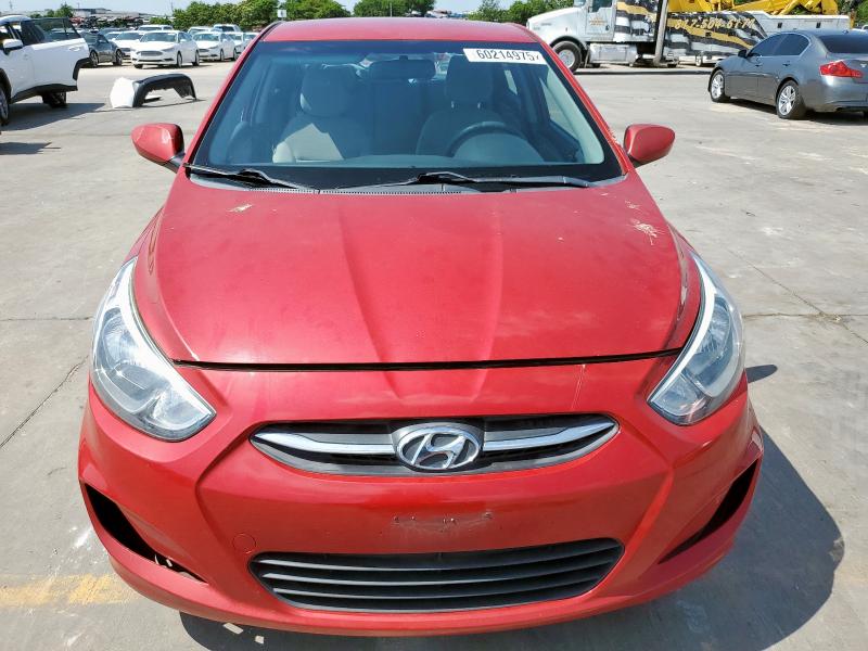  HYUNDAI ACCENT 2015 Czerwony