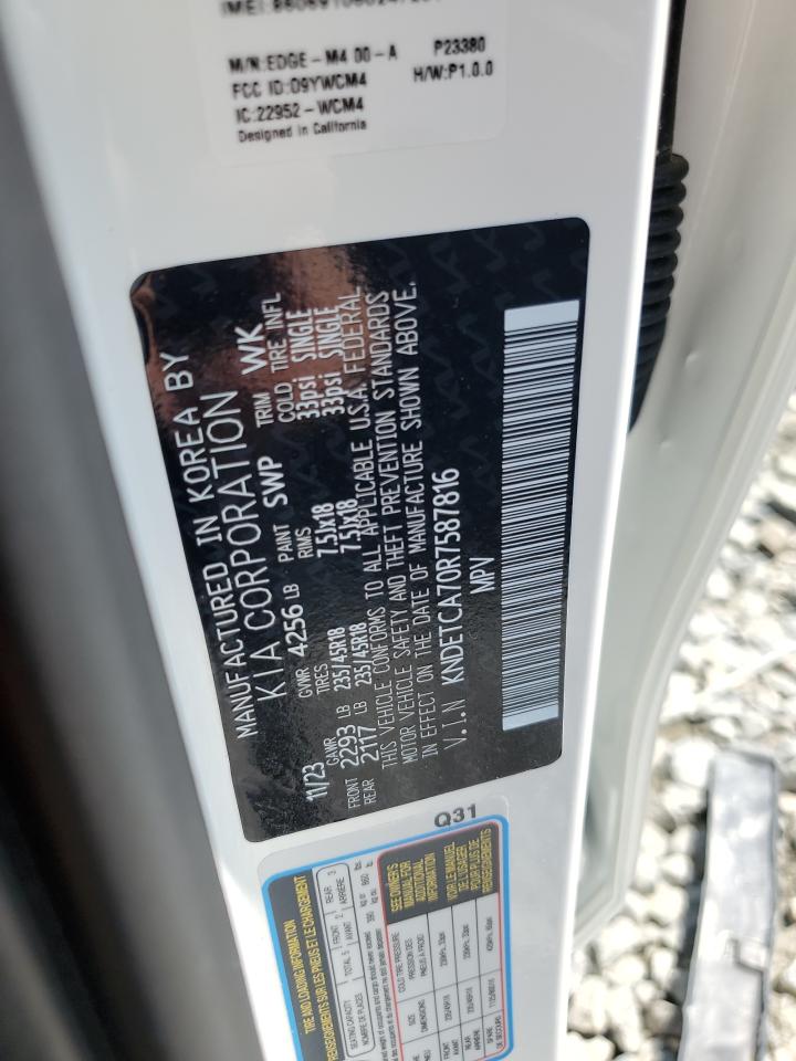2024 Kia Seltos Sx VIN: KNDETCA70R7587816 Lot: 62563495